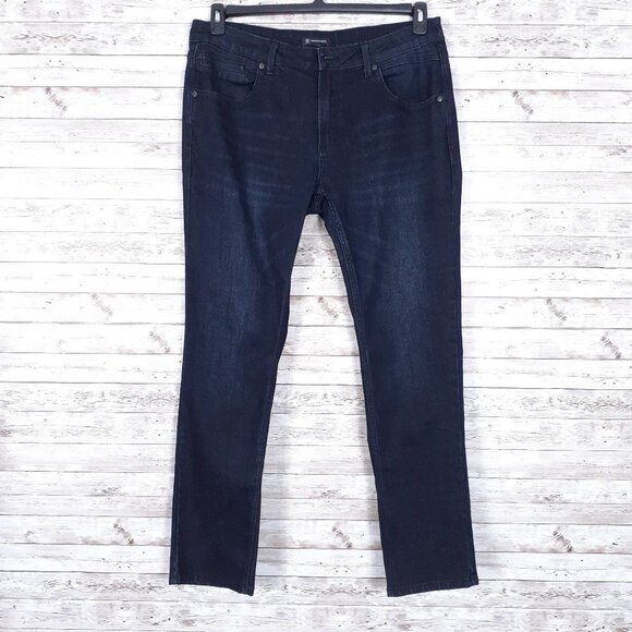 INC Mens Jeans 36x32 Berlin Slim Straight Blue 485 - Picture 1 of 6